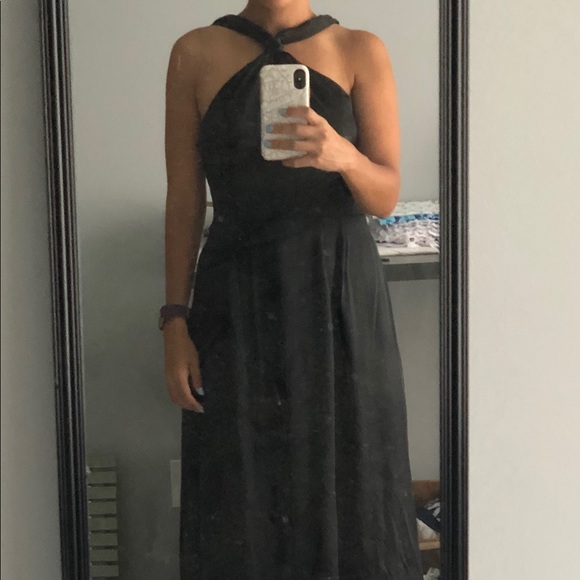 NWT: Full length, Banana Rep Monogram gown black. - Picture 2 of 8